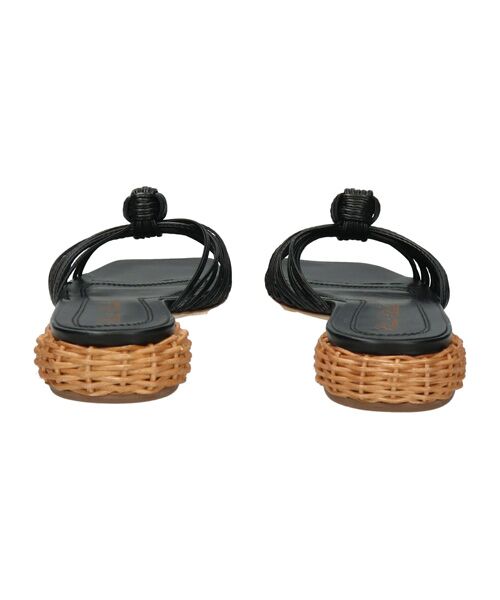 INTER-CHAUSSURES / インター ショシュール サンダル | 【CLAIRE CHARLOTTE】ラタンヒールナローコードノットサンダル | 詳細3