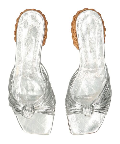 INTER-CHAUSSURES / インター ショシュール サンダル | 【CLAIRE CHARLOTTE】ラタンヒールナローコードノットサンダル | 詳細10