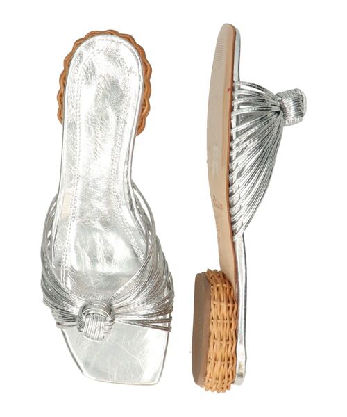 INTER-CHAUSSURES / インター ショシュール サンダル | 【CLAIRE CHARLOTTE】ラタンヒールナローコードノットサンダル | 詳細11