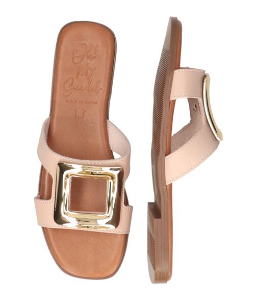 INTER-CHAUSSURES / インター ショシュール サンダル | 【OH MY SANDALS】スクエアトウフラットバックルサンダル | 詳細6