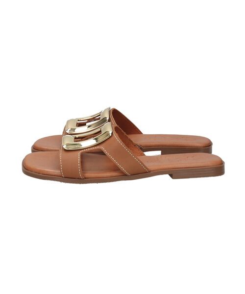 INTER-CHAUSSURES / インター ショシュール サンダル | 【OH MY SANDALS】スクエアトウフラットバックルサンダル | 詳細11