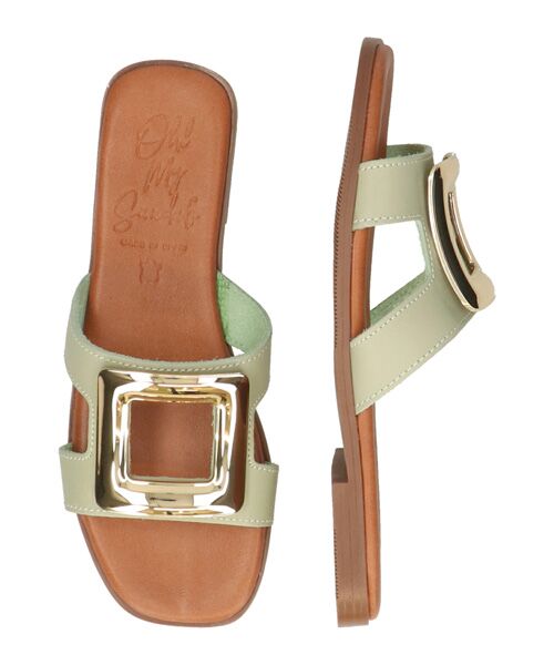 INTER-CHAUSSURES / インター ショシュール サンダル | 【OH MY SANDALS】スクエアトウフラットバックルサンダル | 詳細5