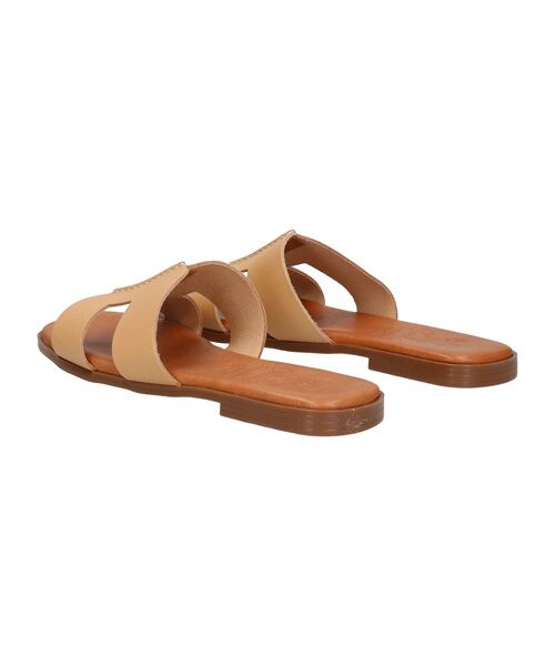 INTER-CHAUSSURES / インター ショシュール サンダル | 【OH MY SANDALS】スクエアトウフラットレザーサンダル | 詳細3