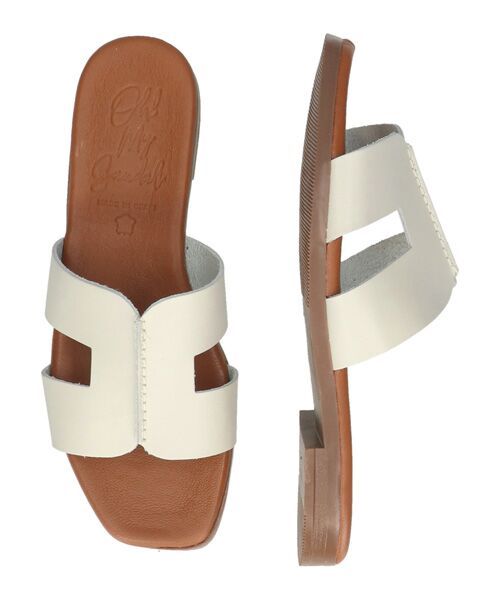 INTER-CHAUSSURES / インター ショシュール サンダル | 【OH MY SANDALS】スクエアトウフラットレザーサンダル | 詳細14