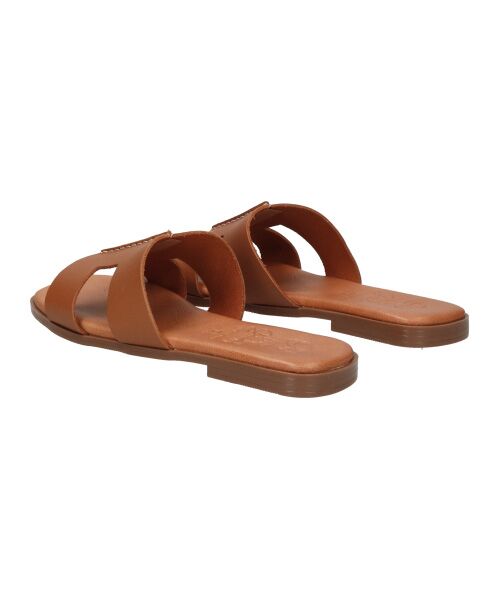 INTER-CHAUSSURES / インター ショシュール サンダル | 【OH MY SANDALS】スクエアトウフラットレザーサンダル | 詳細3