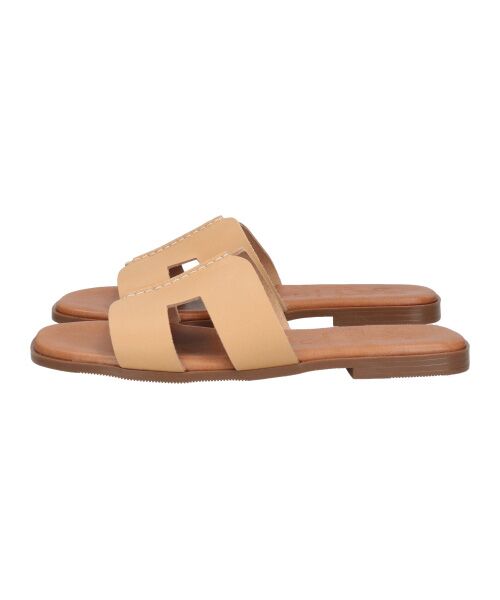 INTER-CHAUSSURES / インター ショシュール サンダル | 【OH MY SANDALS】スクエアトウフラットレザーサンダル | 詳細11