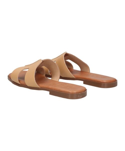 INTER-CHAUSSURES / インター ショシュール サンダル | 【OH MY SANDALS】スクエアトウフラットレザーサンダル | 詳細12