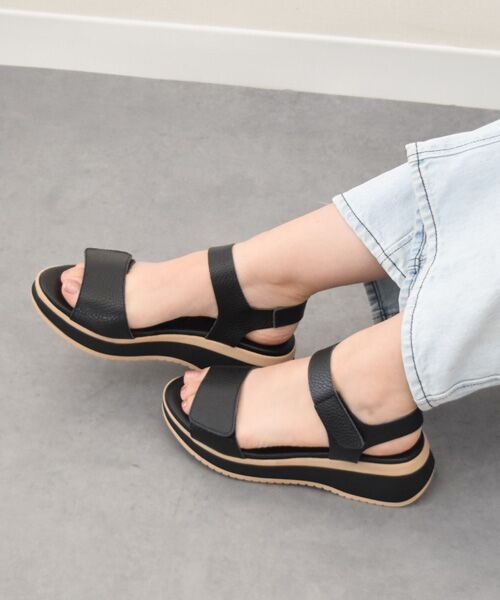 INTER-CHAUSSURES / インター ショシュール サンダル | 【Oh my Sandals】ベルクロローヒールサンダル | 詳細5
