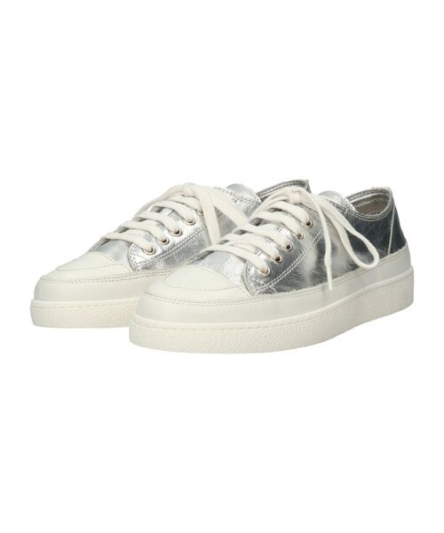 INTER-CHAUSSURES/インター ショシュール 【PATGOA】ローカットレースアップスニーカー シルバー 39 INTER-CHAUSSURES/インター ショシュール 【PATGOA】ローカットレースアップスニーカー シルバー 39