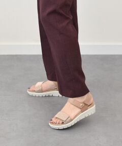 INTER-CHAUSSURES / インター ショシュール サンダル | 【IMAC】ラインストーンベルトフットベッドサンダル