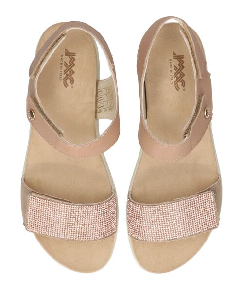 INTER-CHAUSSURES / インター ショシュール サンダル | 【IMAC】ラインストーンベルトフットベッドサンダル | 詳細5