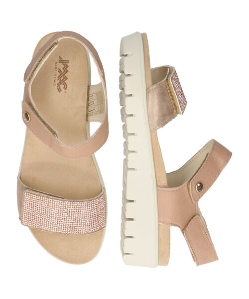 INTER-CHAUSSURES / インター ショシュール サンダル | 【IMAC】ラインストーンベルトフットベッドサンダル | 詳細6