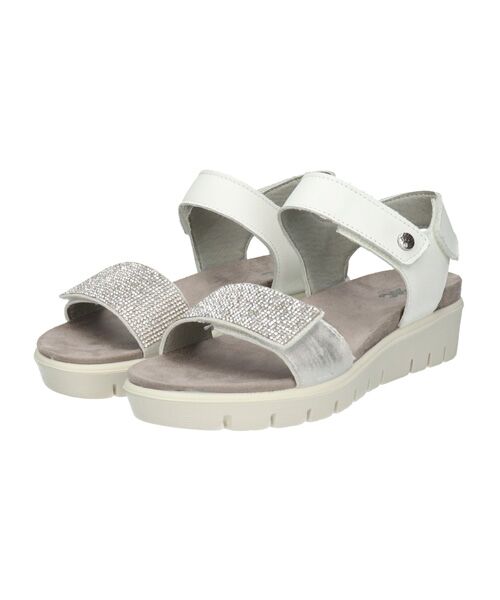 INTER-CHAUSSURES / インター ショシュール サンダル | 【IMAC】ラインストーンベルトフットベッドサンダル | 詳細8