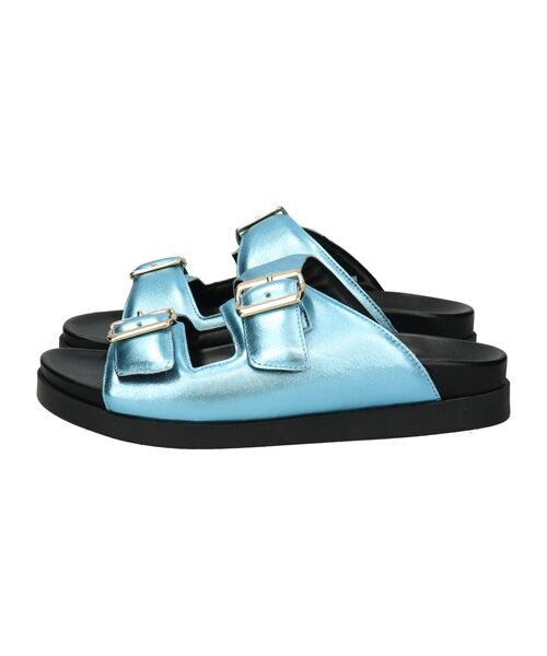 INTER-CHAUSSURES / インター ショシュール サンダル | 【FABIO RUSCONI】ダブルバックルフットベッドサンダル | 詳細7