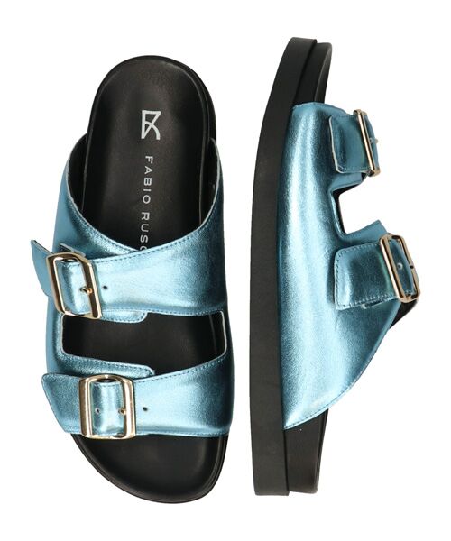 INTER-CHAUSSURES / インター ショシュール サンダル | 【FABIO RUSCONI】ダブルバックルフットベッドサンダル | 詳細11