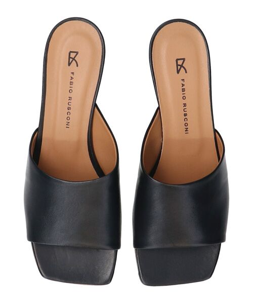 INTER-CHAUSSURES / インター ショシュール サンダル | 【FABIO RUSCONI】スクエアトウスプールヒールミュール | 詳細4