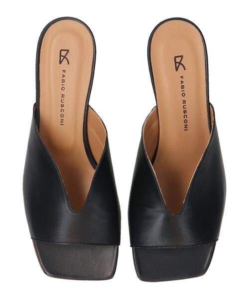 INTER-CHAUSSURES / インター ショシュール サンダル | 【FABIO RUSCONI】スクエアトウスリットミュールサンダル | 詳細4