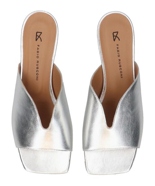 INTER-CHAUSSURES / インター ショシュール サンダル | 【FABIO RUSCONI】スクエアトウスリットミュールサンダル | 詳細10