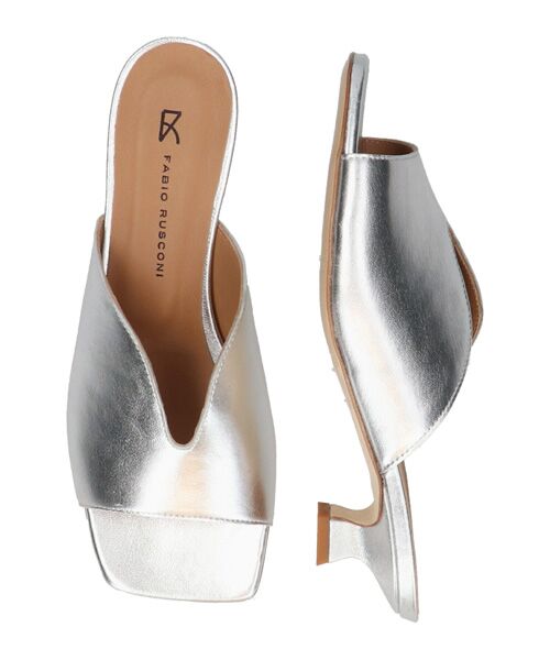 INTER-CHAUSSURES / インター ショシュール サンダル | 【FABIO RUSCONI】スクエアトウスリットミュールサンダル | 詳細11