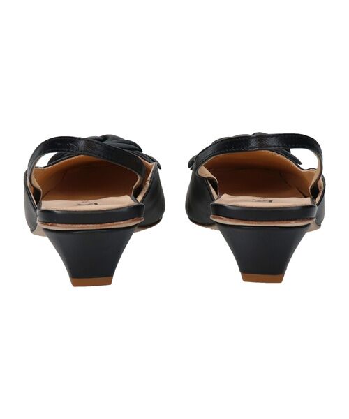 INTER-CHAUSSURES / インター ショシュール パンプス | 【FABIO RUSCONI】スクエアトウカメリアバックバンドパンプス | 詳細3