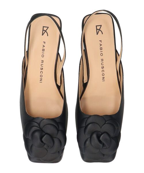 INTER-CHAUSSURES / インター ショシュール パンプス | 【FABIO RUSCONI】スクエアトウカメリアバックバンドパンプス | 詳細4