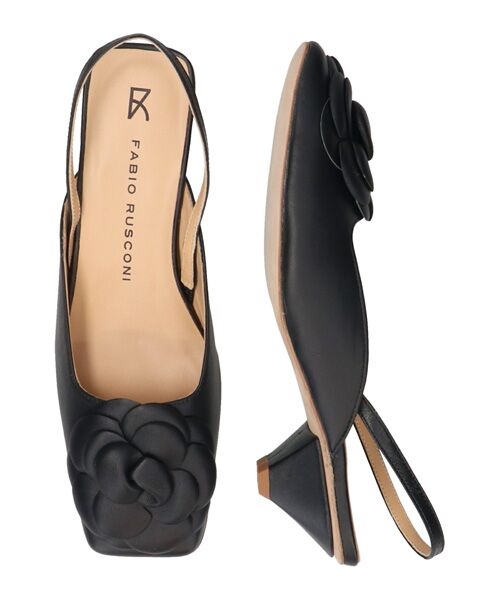 INTER-CHAUSSURES / インター ショシュール パンプス | 【FABIO RUSCONI】スクエアトウカメリアバックバンドパンプス | 詳細5