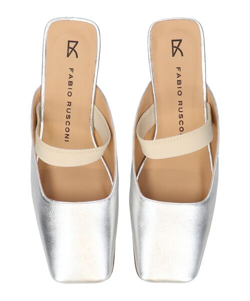 INTER-CHAUSSURES / インター ショシュール サンダル | 【FABIO RUSCONI】スクエアトウエラスティックバンドミュール | 詳細10