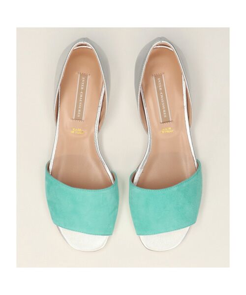 INTER-CHAUSSURES / インター ショシュール パンプス | 【INTER-CAHUSSURES】異素材コンビオープントウパンプス | 詳細10