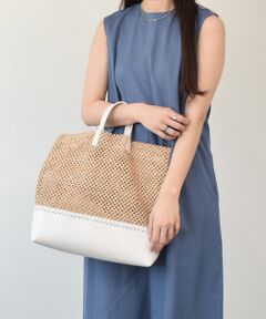 INTER-CHAUSSURES / インター ショシュール トートバッグ | 【CHRISTIAN VILLA】メッシュコンビレザーワイドバッグ