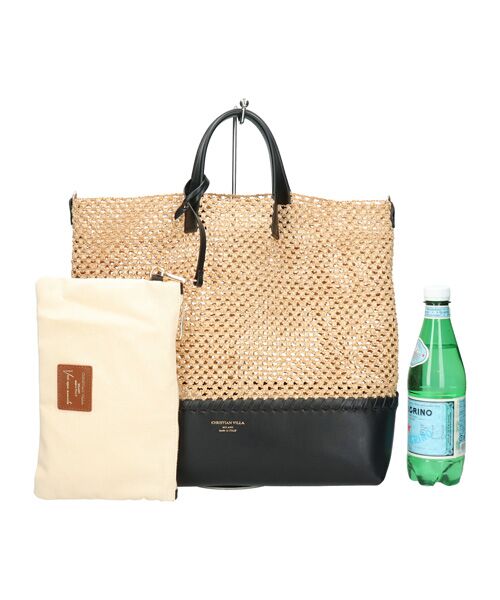 INTER-CHAUSSURES / インター ショシュール トートバッグ | 【CHRISTIAN VILLA】メッシュコンビレザーワイドバッグ | 詳細5