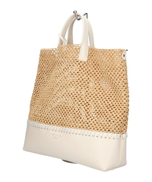 INTER-CHAUSSURES / インター ショシュール トートバッグ | 【CHRISTIAN VILLA】メッシュコンビレザーワイドバッグ | 詳細12