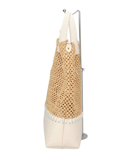 INTER-CHAUSSURES / インター ショシュール トートバッグ | 【CHRISTIAN VILLA】メッシュコンビレザーワイドバッグ | 詳細13