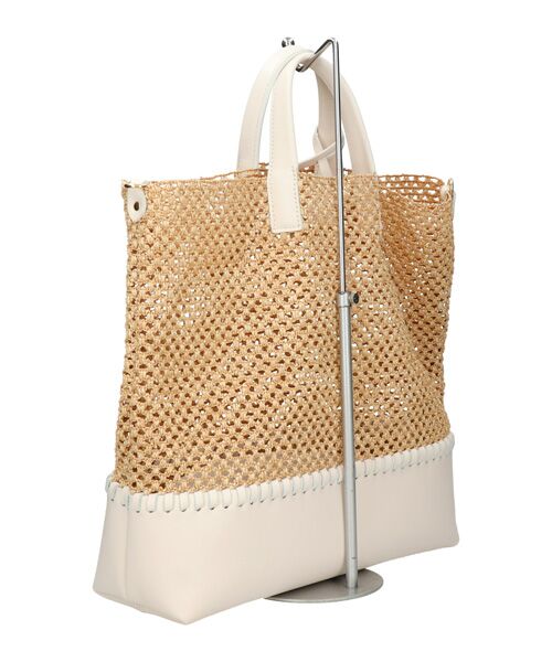 INTER-CHAUSSURES / インター ショシュール トートバッグ | 【CHRISTIAN VILLA】メッシュコンビレザーワイドバッグ | 詳細14