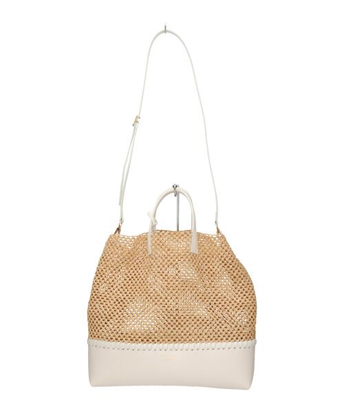 INTER-CHAUSSURES / インター ショシュール トートバッグ | 【CHRISTIAN VILLA】メッシュコンビレザーワイドバッグ | 詳細20