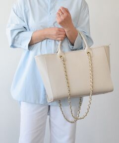 INTER-CHAUSSURES / インター ショシュール ハンドバッグ | 【ANDREA CARDONE ITALI】チェーンストラップ付ハンドバッグ