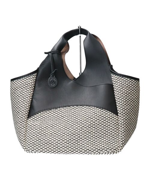 INTER-CHAUSSURES / インター ショシュール ハンドバッグ | 【MARCO MASI】レザーハンドル雑材バッグ | 詳細1