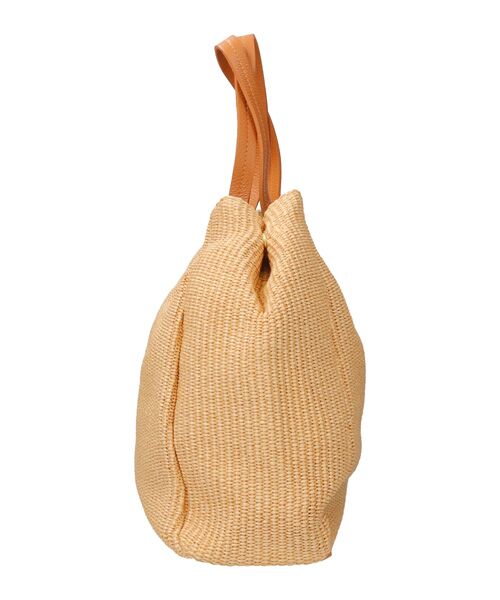 INTER-CHAUSSURES / インター ショシュール ハンドバッグ | 【ANDREA CARDONE ITALI】レザーハンドル雑材トートバッグ | 詳細2