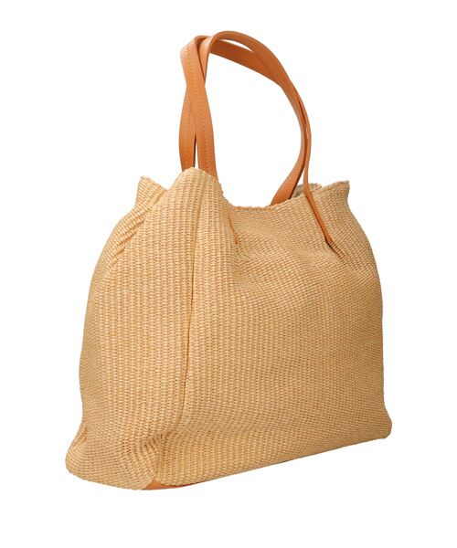 INTER-CHAUSSURES / インター ショシュール ハンドバッグ | 【ANDREA CARDONE ITALI】レザーハンドル雑材トートバッグ | 詳細3