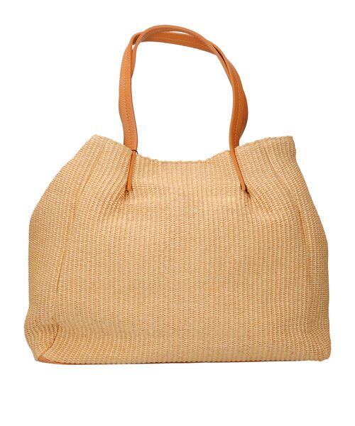 INTER-CHAUSSURES / インター ショシュール ハンドバッグ | 【ANDREA CARDONE ITALI】レザーハンドル雑材トートバッグ | 詳細4