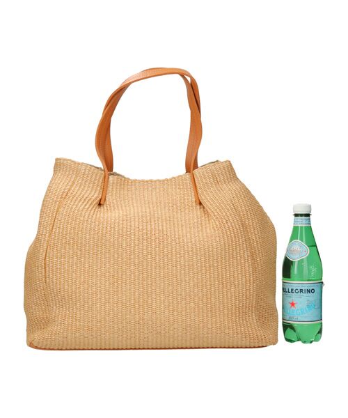 INTER-CHAUSSURES / インター ショシュール ハンドバッグ | 【ANDREA CARDONE ITALI】レザーハンドル雑材トートバッグ | 詳細5