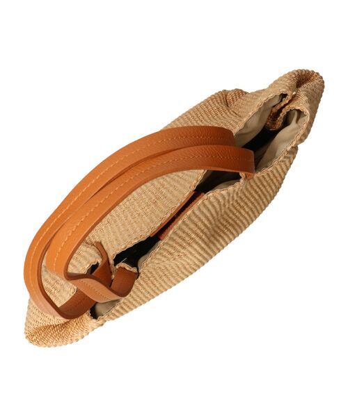 INTER-CHAUSSURES / インター ショシュール ハンドバッグ | 【ANDREA CARDONE ITALI】レザーハンドル雑材トートバッグ | 詳細7