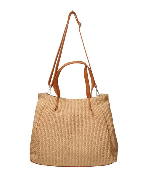 INTER-CHAUSSURES / インター ショシュール ハンドバッグ | 【ANDREA CARDONE ITALI】レザーハンドル雑材トートバッグ | 詳細10