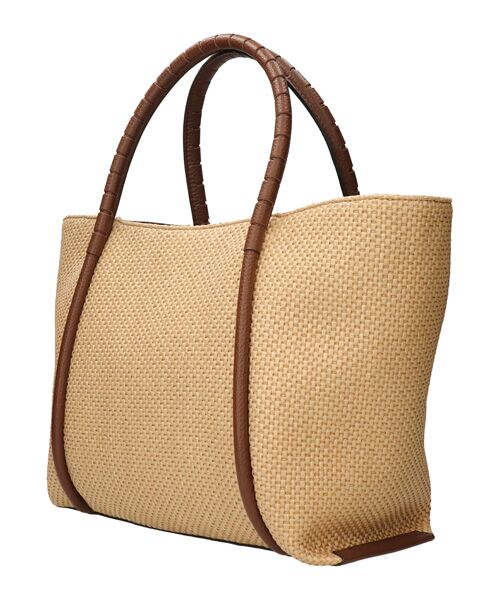 INTER-CHAUSSURES / インター ショシュール トートバッグ | 【LORISTELLA】レザーハンドルラフィアトートバッグ | 詳細2