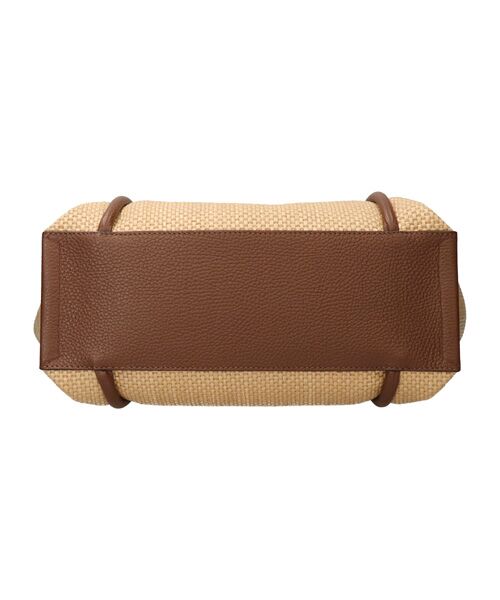 INTER-CHAUSSURES / インター ショシュール トートバッグ | 【LORISTELLA】レザーハンドルラフィアトートバッグ | 詳細7