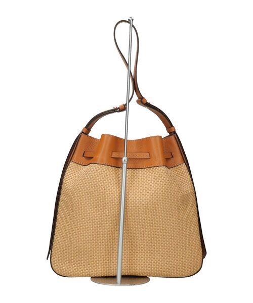 INTER-CHAUSSURES / インター ショシュール ハンドバッグ | 【LORISTELLA】レザーコンビラフィアショルダーバッグ | 詳細5