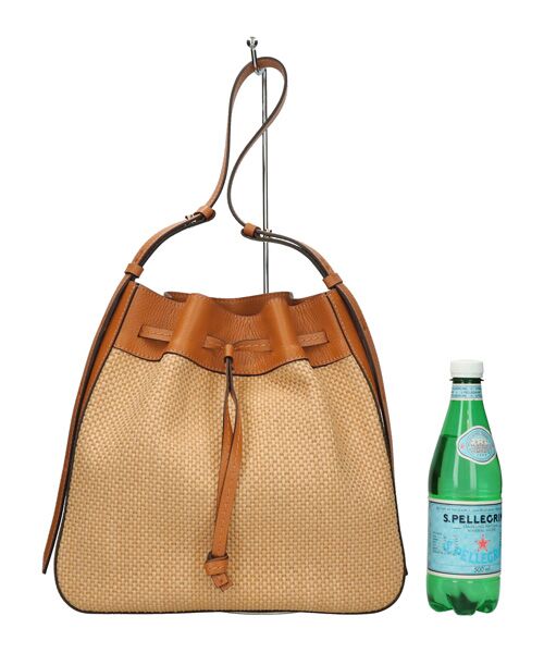 INTER-CHAUSSURES / インター ショシュール ハンドバッグ | 【LORISTELLA】レザーコンビラフィアショルダーバッグ | 詳細6