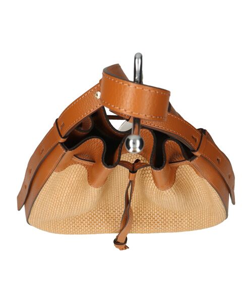 INTER-CHAUSSURES / インター ショシュール ハンドバッグ | 【LORISTELLA】レザーコンビラフィアショルダーバッグ | 詳細8