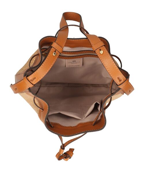 INTER-CHAUSSURES / インター ショシュール ハンドバッグ | 【LORISTELLA】レザーコンビラフィアショルダーバッグ | 詳細9