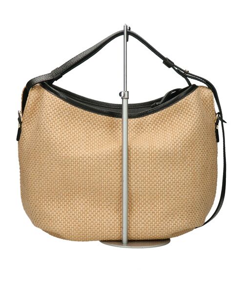 INTER-CHAUSSURES / インター ショシュール ハンドバッグ | 【LORISTELLA】レザーハンドルラフィアハンドバッグ | 詳細4