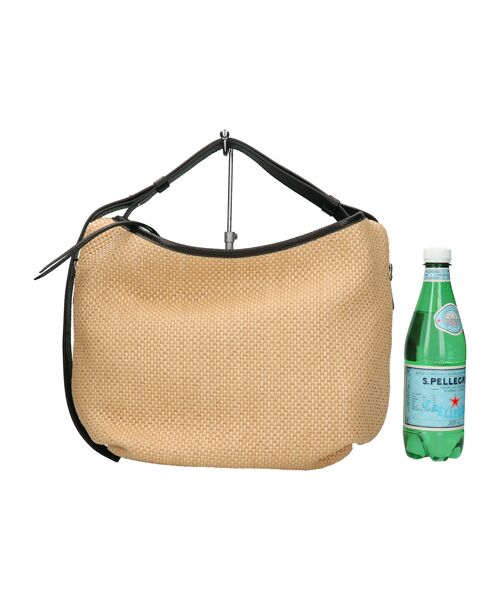 INTER-CHAUSSURES / インター ショシュール ハンドバッグ | 【LORISTELLA】レザーハンドルラフィアハンドバッグ | 詳細5